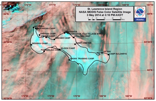 4 May, Updated St. Lawrence Island Imagery