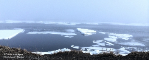 View from North Beach in Shishmaref.