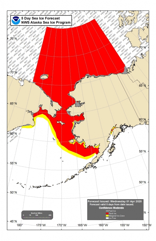 NWS 5-day Sea Ice Forecast