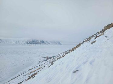 Sea ice and weather conditions in Diomede. Photo courtesy of Marty Eeleengayouq Ozenna.