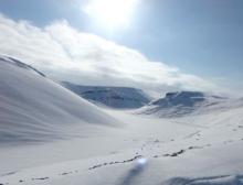 A valley near Thule, Greenland. Photo by Kelly McCarthy